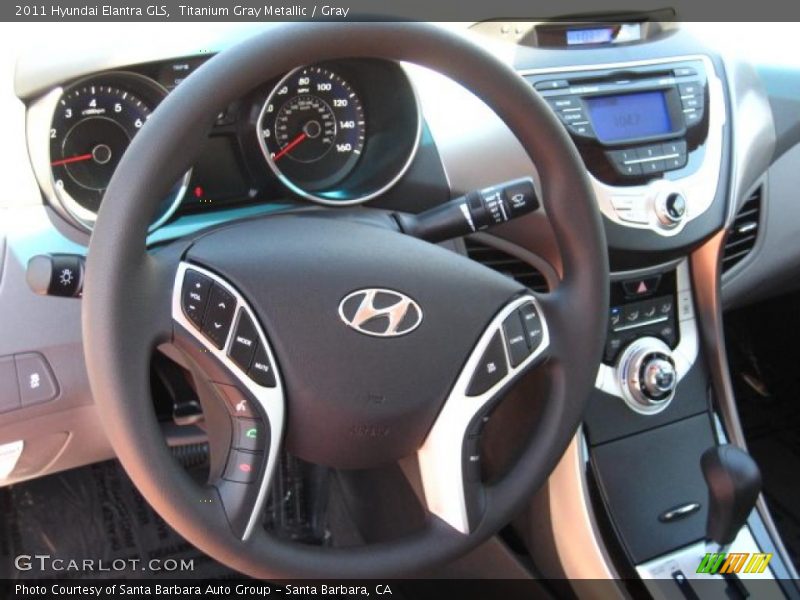 Titanium Gray Metallic / Gray 2011 Hyundai Elantra GLS