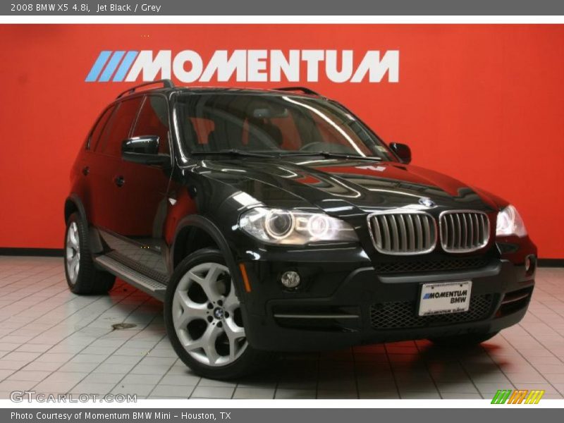 Jet Black / Grey 2008 BMW X5 4.8i