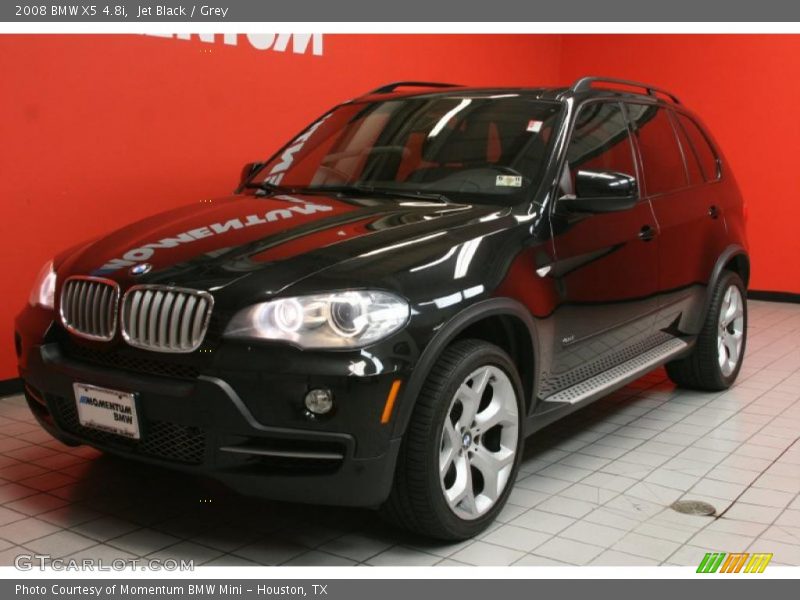 Jet Black / Grey 2008 BMW X5 4.8i
