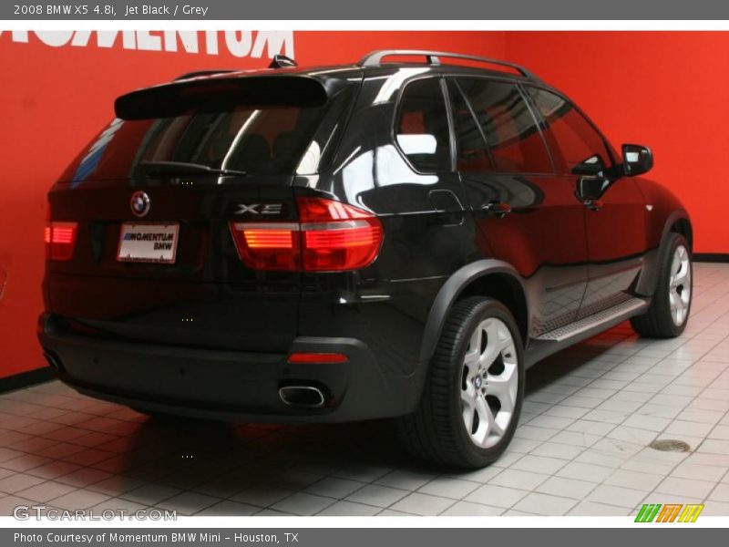 Jet Black / Grey 2008 BMW X5 4.8i