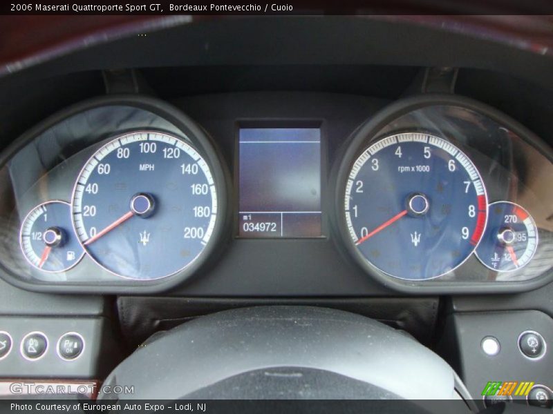 Bordeaux Pontevecchio / Cuoio 2006 Maserati Quattroporte Sport GT