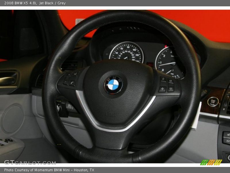 Jet Black / Grey 2008 BMW X5 4.8i