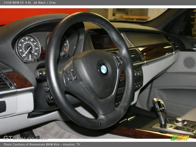 Jet Black / Grey 2008 BMW X5 4.8i