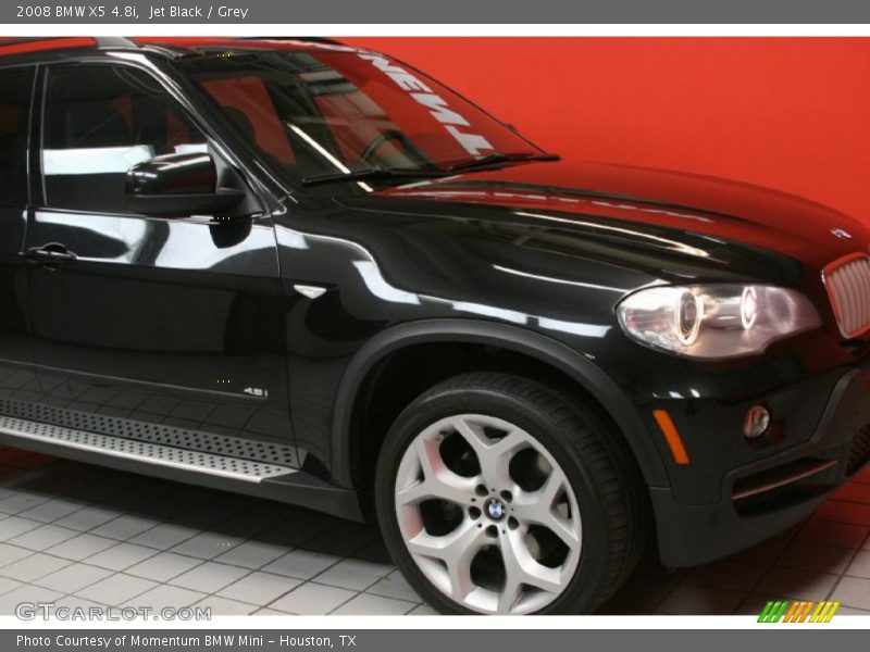 Jet Black / Grey 2008 BMW X5 4.8i