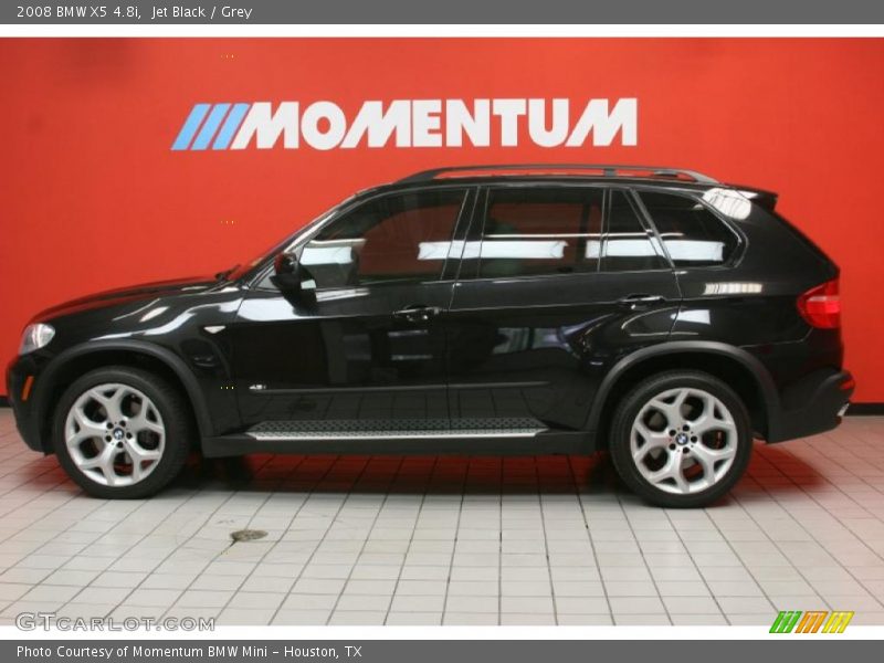 Jet Black / Grey 2008 BMW X5 4.8i
