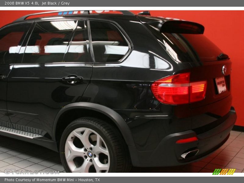Jet Black / Grey 2008 BMW X5 4.8i