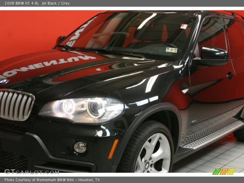 Jet Black / Grey 2008 BMW X5 4.8i