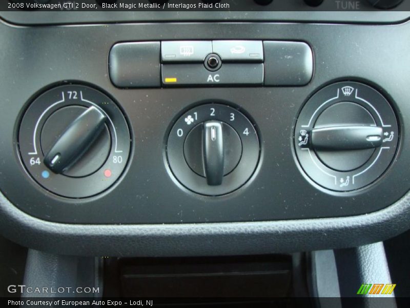 Controls of 2008 GTI 2 Door