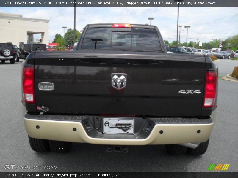 Rugged Brown Pearl / Dark Slate Gray/Russet Brown 2011 Dodge Ram 3500 HD Laramie Longhorn Crew Cab 4x4 Dually