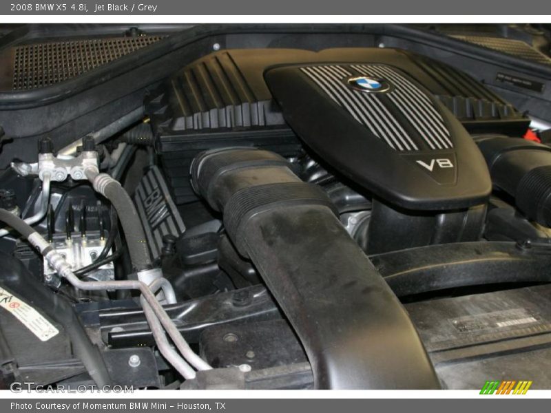 Jet Black / Grey 2008 BMW X5 4.8i