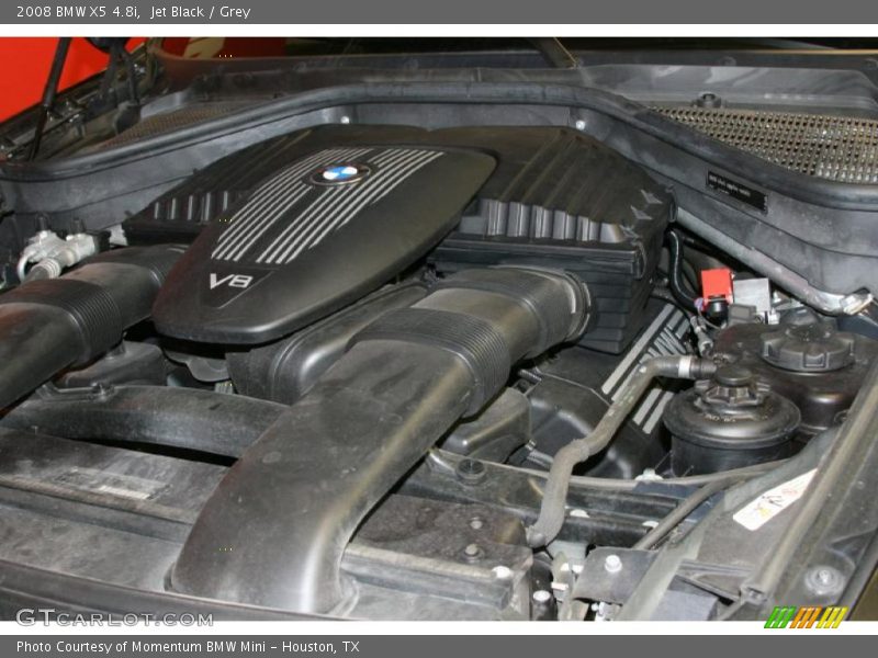 Jet Black / Grey 2008 BMW X5 4.8i