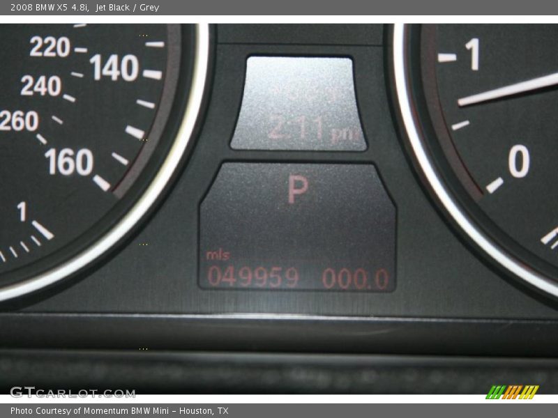 Jet Black / Grey 2008 BMW X5 4.8i