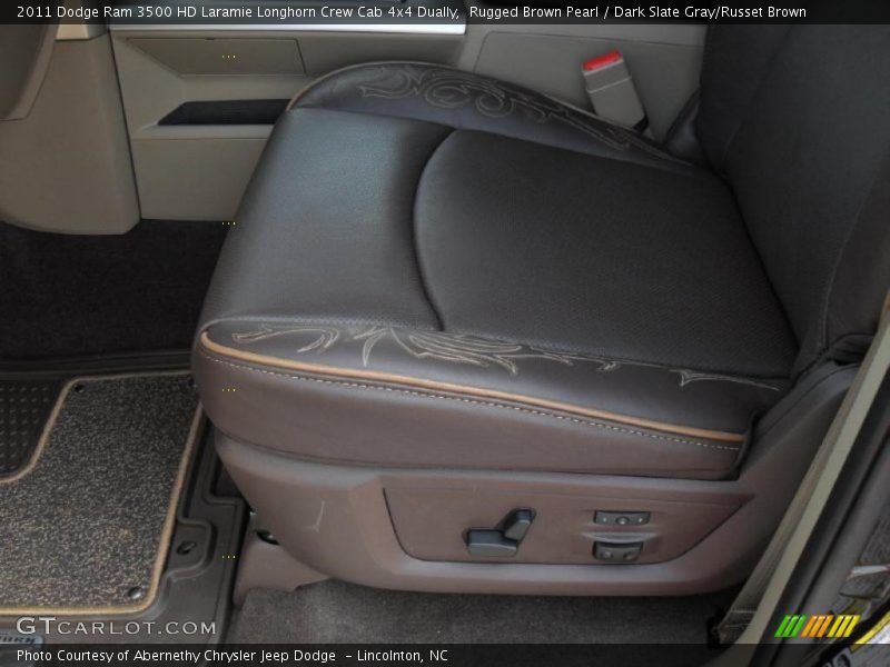 Rugged Brown Pearl / Dark Slate Gray/Russet Brown 2011 Dodge Ram 3500 HD Laramie Longhorn Crew Cab 4x4 Dually