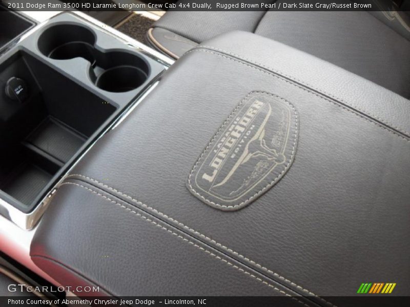 Rugged Brown Pearl / Dark Slate Gray/Russet Brown 2011 Dodge Ram 3500 HD Laramie Longhorn Crew Cab 4x4 Dually