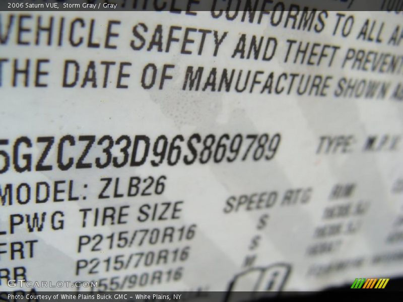 Storm Gray / Gray 2006 Saturn VUE