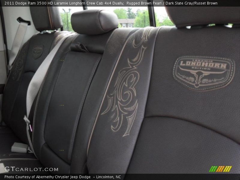 Rugged Brown Pearl / Dark Slate Gray/Russet Brown 2011 Dodge Ram 3500 HD Laramie Longhorn Crew Cab 4x4 Dually