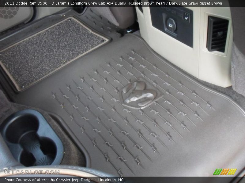 Rugged Brown Pearl / Dark Slate Gray/Russet Brown 2011 Dodge Ram 3500 HD Laramie Longhorn Crew Cab 4x4 Dually