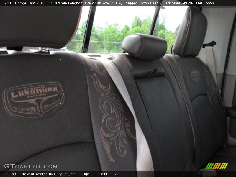 Rugged Brown Pearl / Dark Slate Gray/Russet Brown 2011 Dodge Ram 3500 HD Laramie Longhorn Crew Cab 4x4 Dually