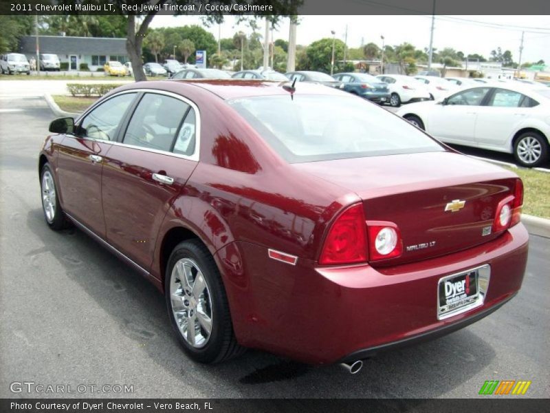 Red Jewel Tintcoat / Cocoa/Cashmere 2011 Chevrolet Malibu LT