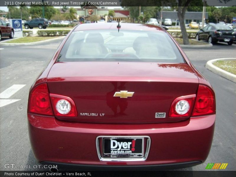 Red Jewel Tintcoat / Cocoa/Cashmere 2011 Chevrolet Malibu LT