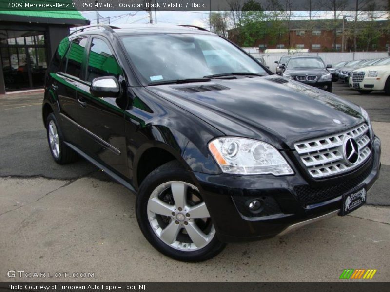 Obsidian Black Metallic / Black 2009 Mercedes-Benz ML 350 4Matic