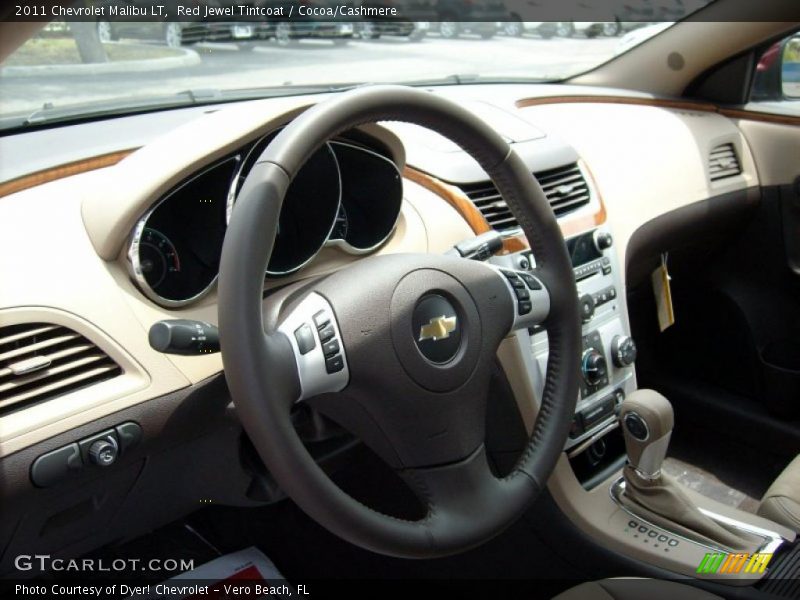 Red Jewel Tintcoat / Cocoa/Cashmere 2011 Chevrolet Malibu LT