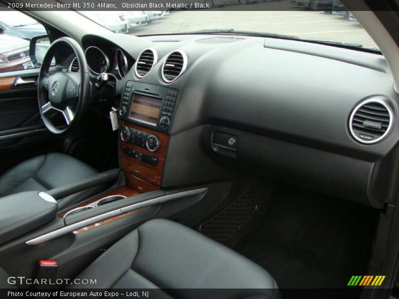 Obsidian Black Metallic / Black 2009 Mercedes-Benz ML 350 4Matic