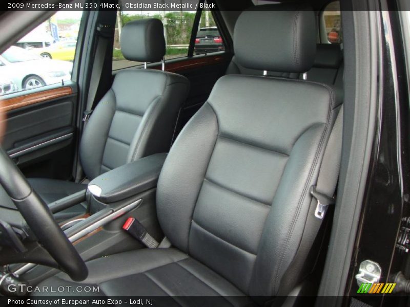 Obsidian Black Metallic / Black 2009 Mercedes-Benz ML 350 4Matic