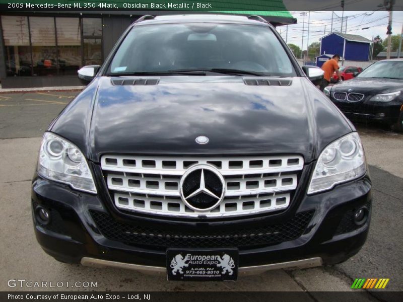 Obsidian Black Metallic / Black 2009 Mercedes-Benz ML 350 4Matic