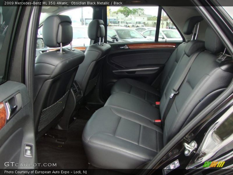 Obsidian Black Metallic / Black 2009 Mercedes-Benz ML 350 4Matic