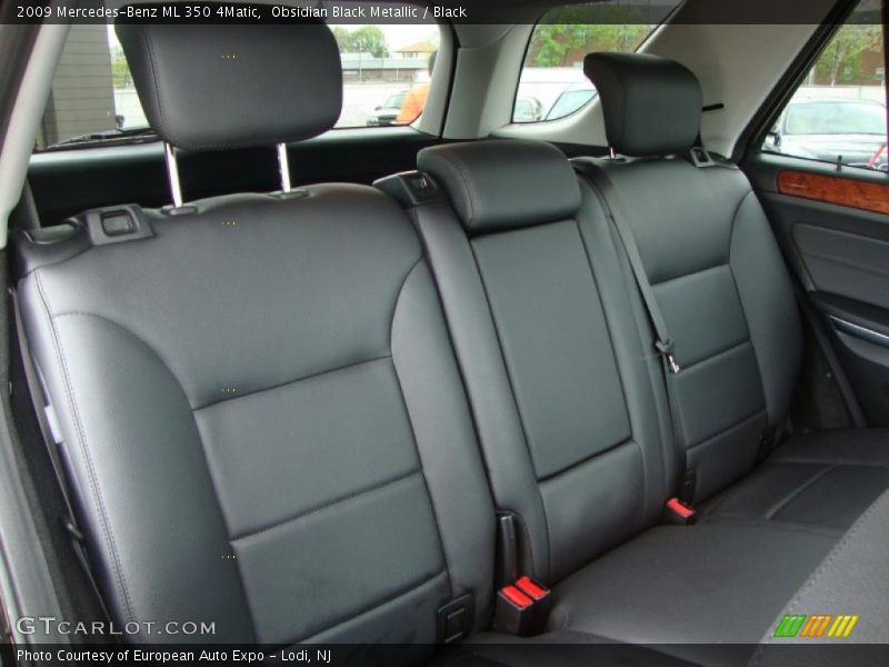 Obsidian Black Metallic / Black 2009 Mercedes-Benz ML 350 4Matic