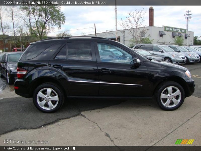 Obsidian Black Metallic / Black 2009 Mercedes-Benz ML 350 4Matic