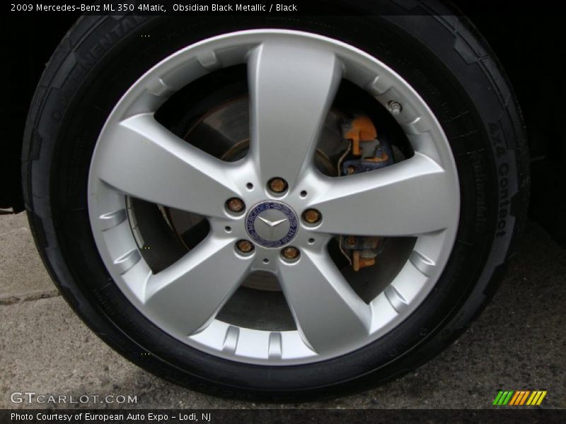 Obsidian Black Metallic / Black 2009 Mercedes-Benz ML 350 4Matic