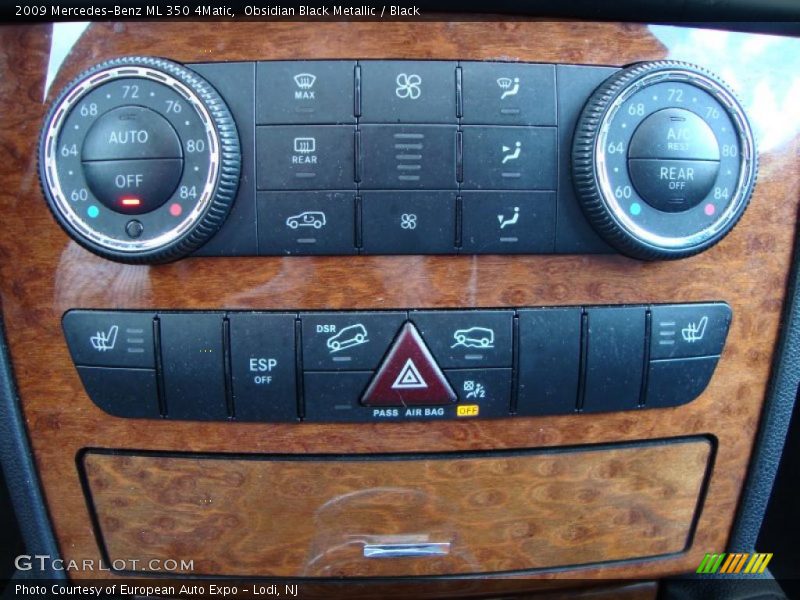 Obsidian Black Metallic / Black 2009 Mercedes-Benz ML 350 4Matic