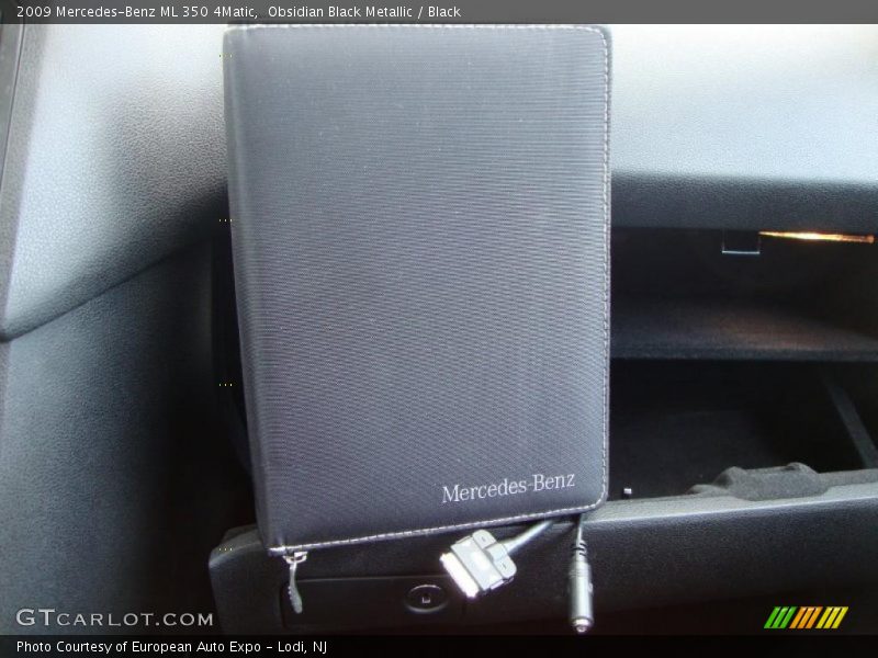 Obsidian Black Metallic / Black 2009 Mercedes-Benz ML 350 4Matic