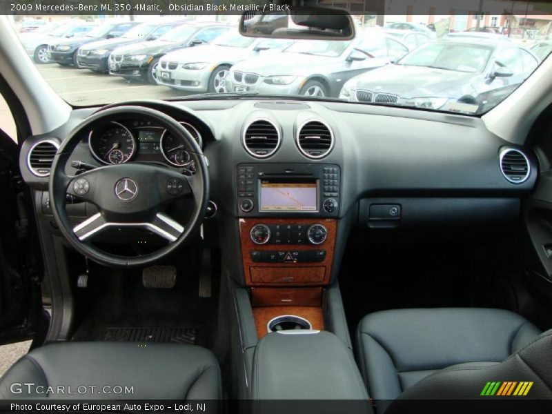 Obsidian Black Metallic / Black 2009 Mercedes-Benz ML 350 4Matic
