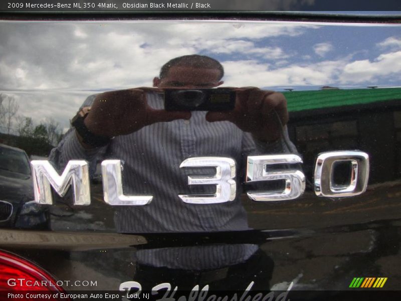 Obsidian Black Metallic / Black 2009 Mercedes-Benz ML 350 4Matic