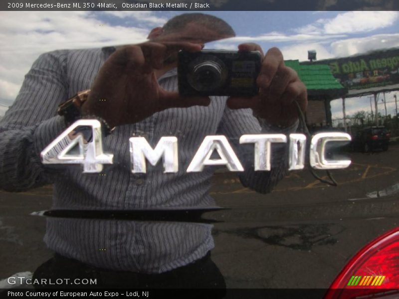 Obsidian Black Metallic / Black 2009 Mercedes-Benz ML 350 4Matic
