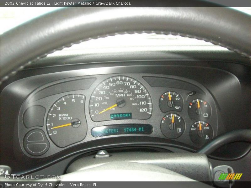 Light Pewter Metallic / Gray/Dark Charcoal 2003 Chevrolet Tahoe LS