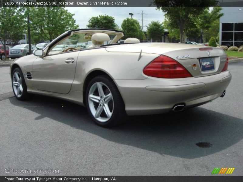 Desert Silver Metallic / Stone 2005 Mercedes-Benz SL 500 Roadster