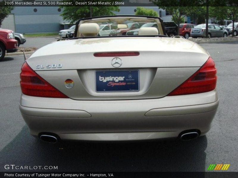 Desert Silver Metallic / Stone 2005 Mercedes-Benz SL 500 Roadster