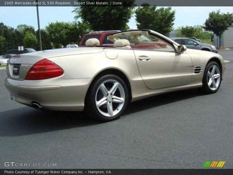 Desert Silver Metallic / Stone 2005 Mercedes-Benz SL 500 Roadster