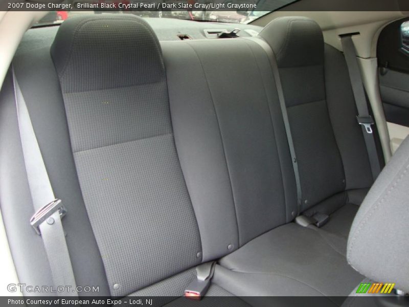 Brilliant Black Crystal Pearl / Dark Slate Gray/Light Graystone 2007 Dodge Charger