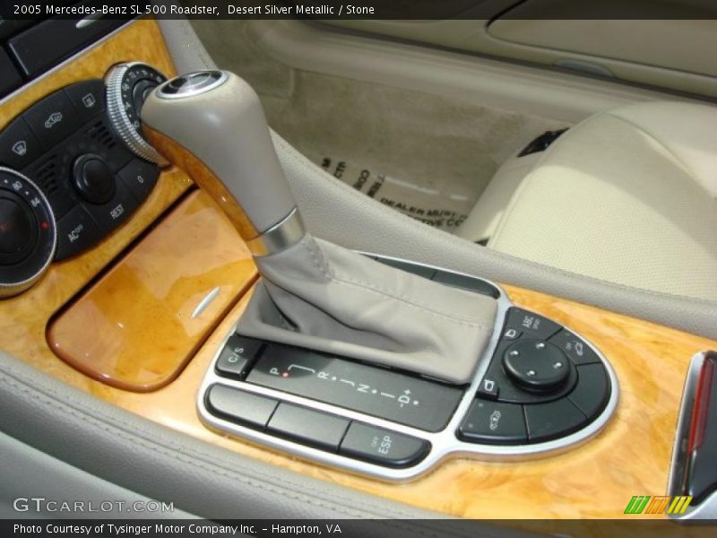 Desert Silver Metallic / Stone 2005 Mercedes-Benz SL 500 Roadster