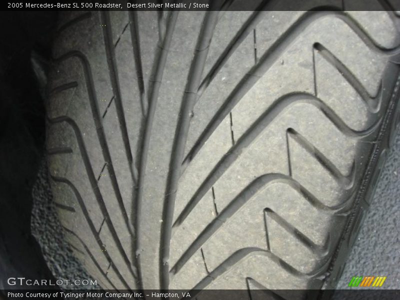 Desert Silver Metallic / Stone 2005 Mercedes-Benz SL 500 Roadster