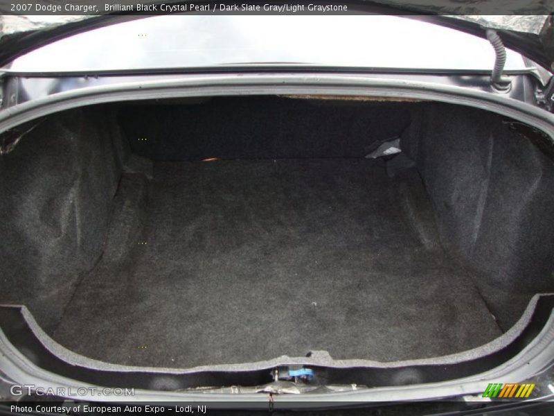 Brilliant Black Crystal Pearl / Dark Slate Gray/Light Graystone 2007 Dodge Charger