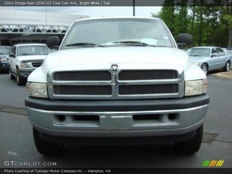 Bright White / Tan 2001 Dodge Ram 1500 SLT Club Cab 4x4