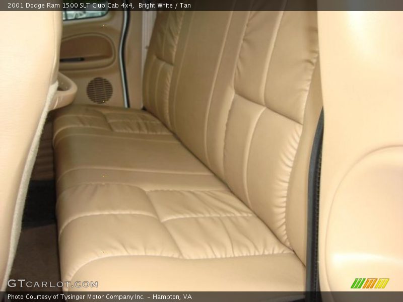 Bright White / Tan 2001 Dodge Ram 1500 SLT Club Cab 4x4