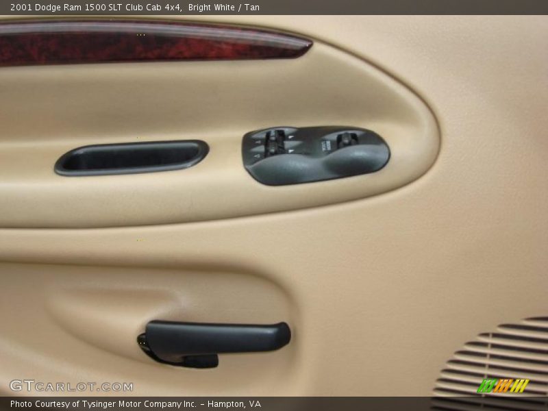 Bright White / Tan 2001 Dodge Ram 1500 SLT Club Cab 4x4
