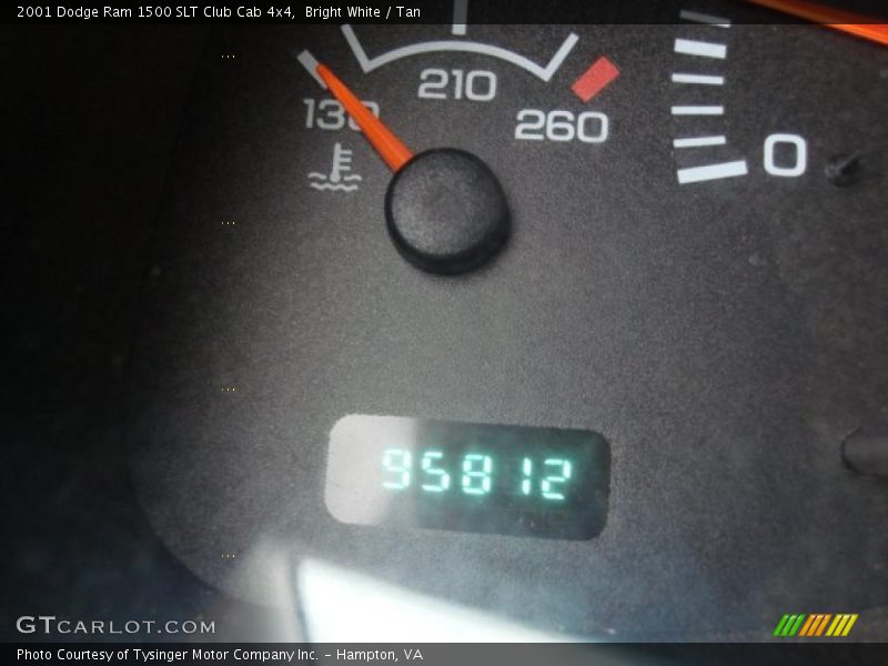 Bright White / Tan 2001 Dodge Ram 1500 SLT Club Cab 4x4